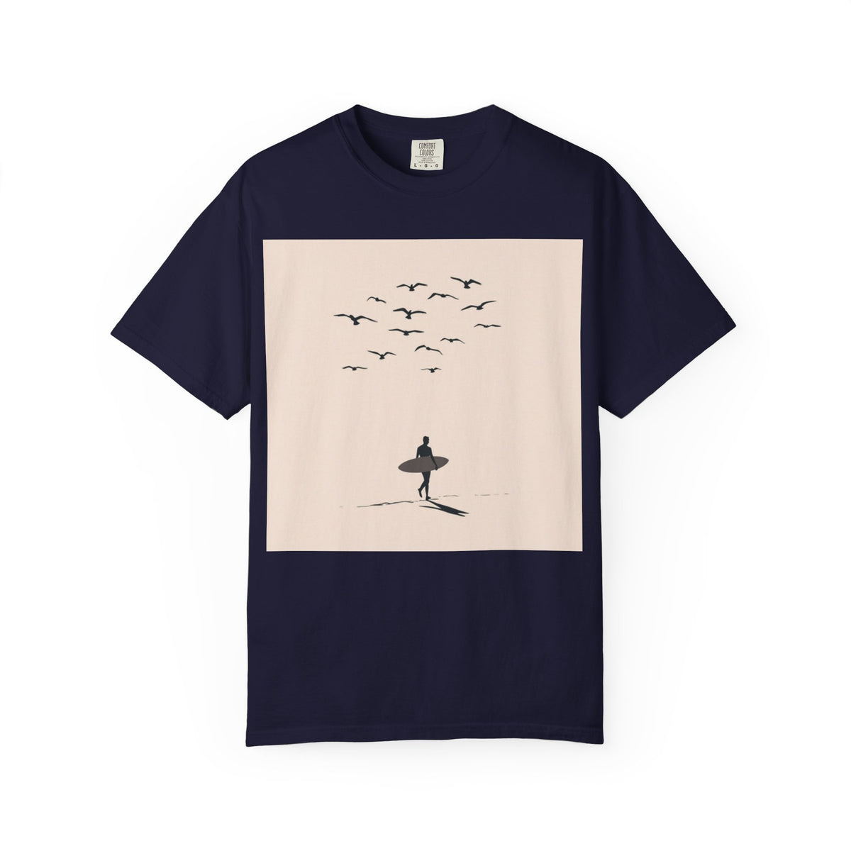 USA I Surfer Beach Scene Tee | Casual Low Tide Waves Dude