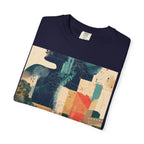 Abstract Cityscape T-Shirt — Vintage Collage Graphic Tee