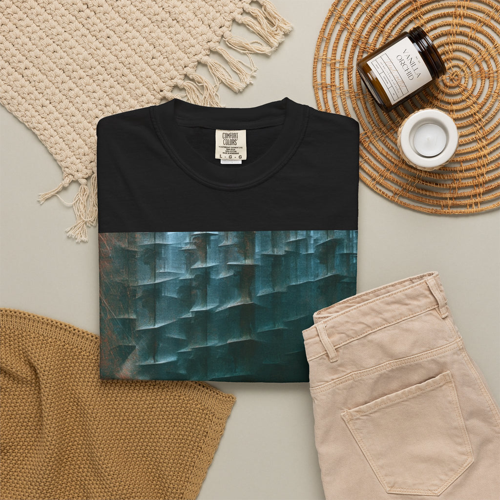 Abstract Profile Art T-Shirt — Textured Silhouette Graphic Tee
