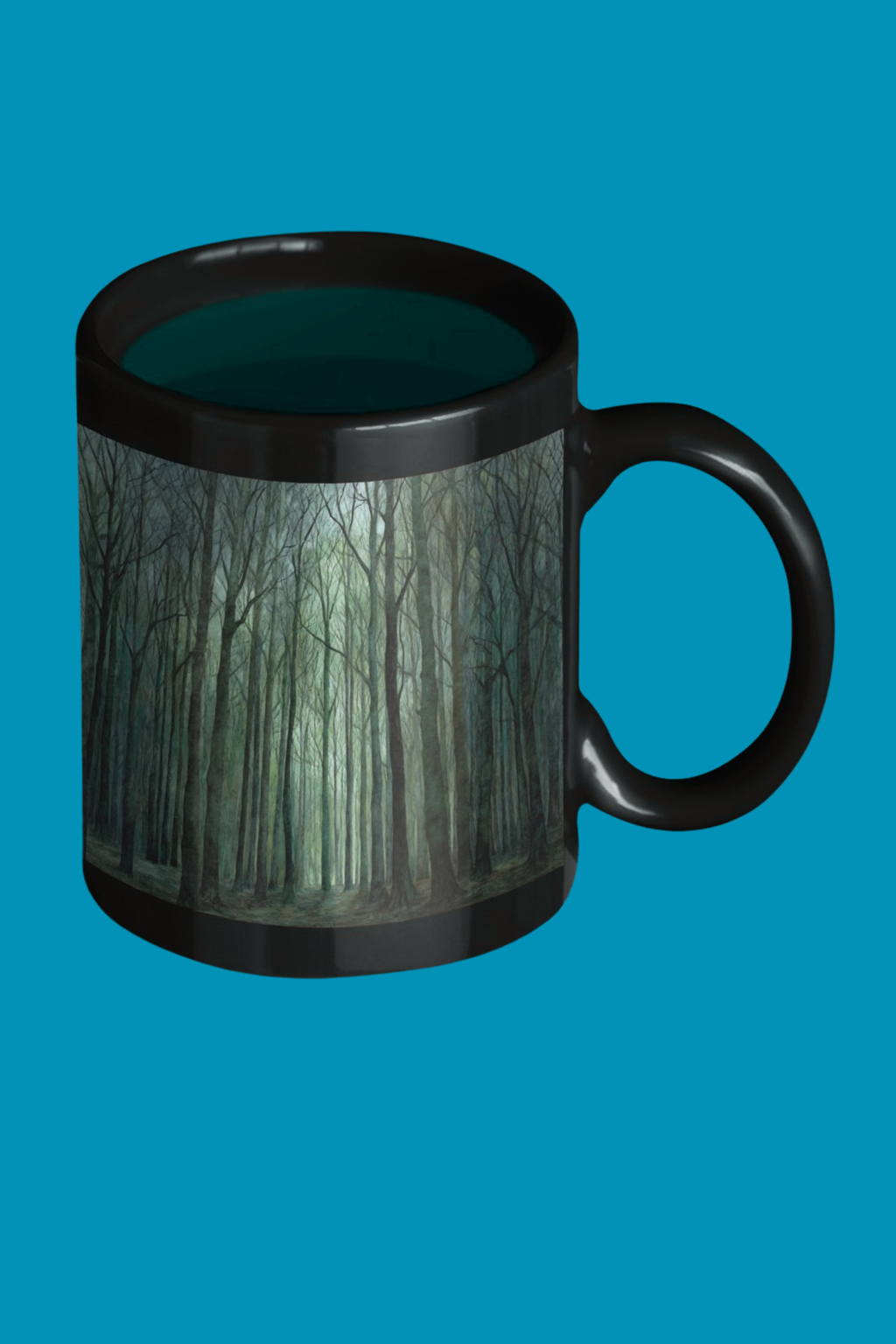 Forest Path Coffee Mug — Moody Green Woodland Accent 11oz/15oz