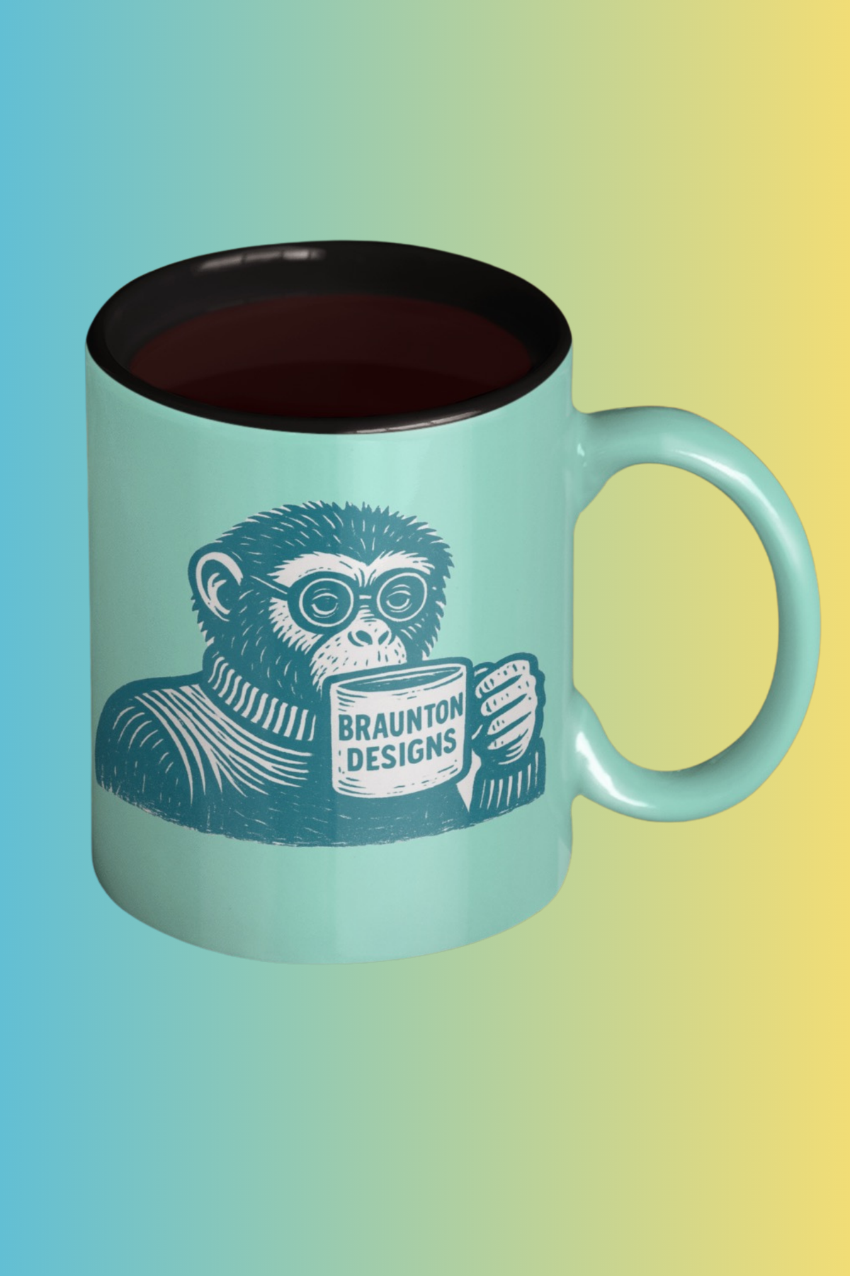 Monkey Coffee Mug – Cute & Funny Gift for Coffee Lovers