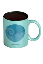 Blue Wave Accent Coffee Mug – Ocean Swirl 11/15oz Ceramic