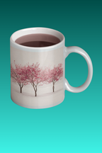 Cherry Blossom Coffee Mug – Pink Tree Art Design