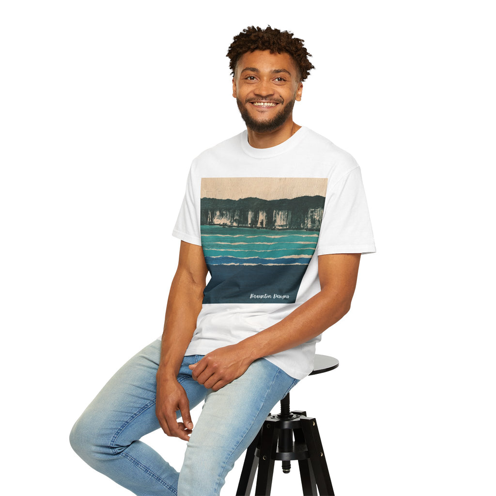 Surfer Art T-Shirt — Sunset Surfboard Painting Tee