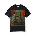 Surreal Pumpkin Heads Art T-Shirt — Autumn Vintage Living Room Design