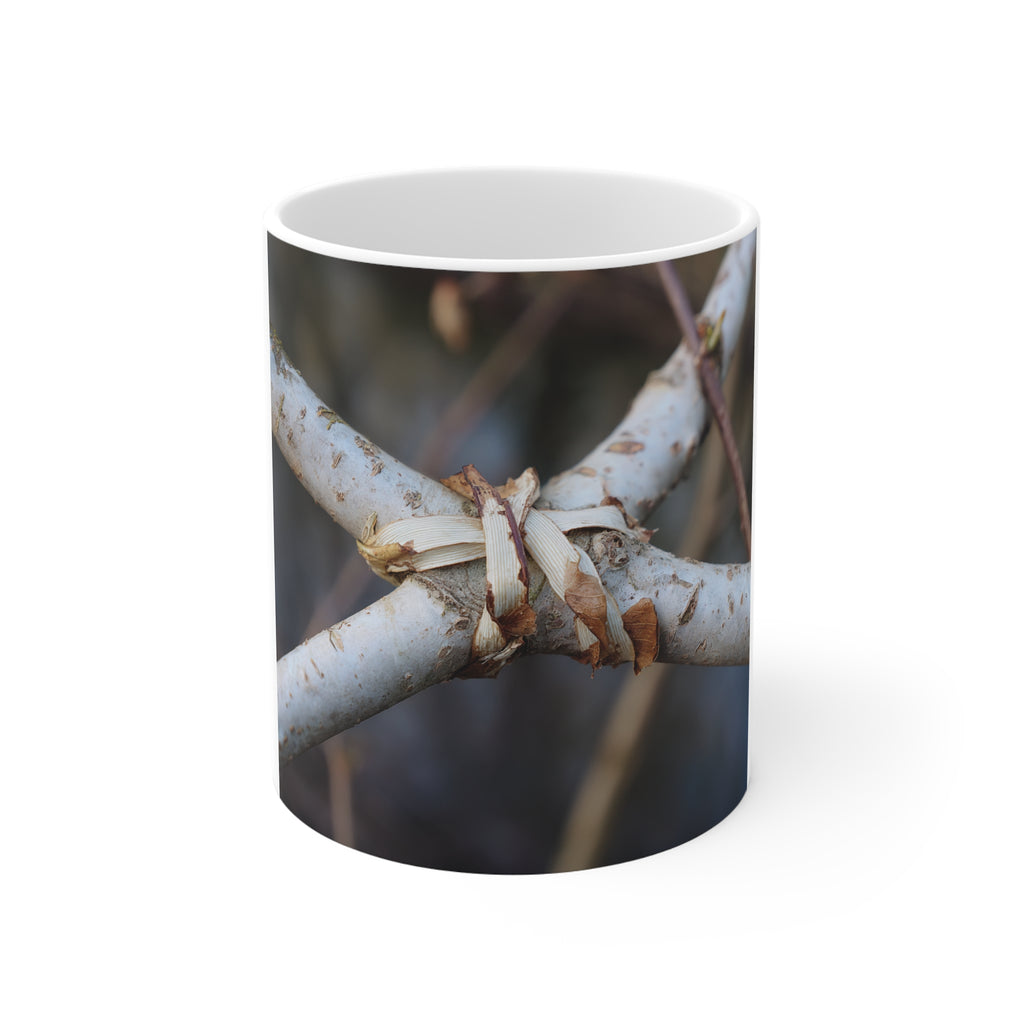 Nature-Inspired 11oz Coffee Mug, Botanical Mug, Earthy Drinkware, Gift for Nature Lovers, Rustic Kitchen Decor, Eco-Friendly Mug