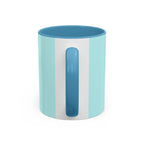 Blue Wave Accent Coffee Mug – Ocean Swirl 11/15oz Ceramic