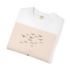Surfer Beach Scene Tee | Casual Low Tide Waves Dude