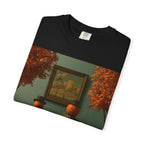 Surreal Pumpkin Heads Art T-Shirt — Autumn Vintage Living Room Design