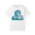 Monkey with Coffee T-Shirt — 'Braunton Designs' Graphic Tee