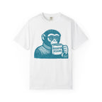 Monkey with Coffee T-Shirt — 'Braunton Designs' Graphic Tee
