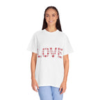Love Heart Pattern T-Shirt | LOVE floral typography tee