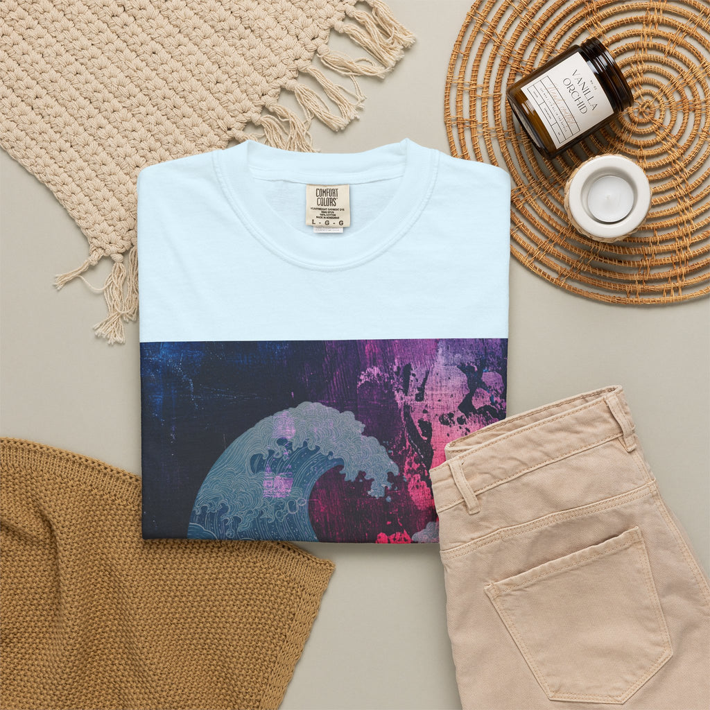 Abstract Wave Art T-Shirt — Hawaiian Dreams Graphic Tee
