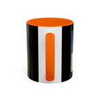 Beach Umbrellas Photo Coffee Mug — Scenic Oceanfront 11/15oz Accent Mug