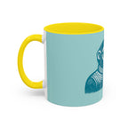 Retro Monkey Coffee Mug — Cute Chimp with 'Braunton Designs' Cup | Fun Gift for Coffee Lovers