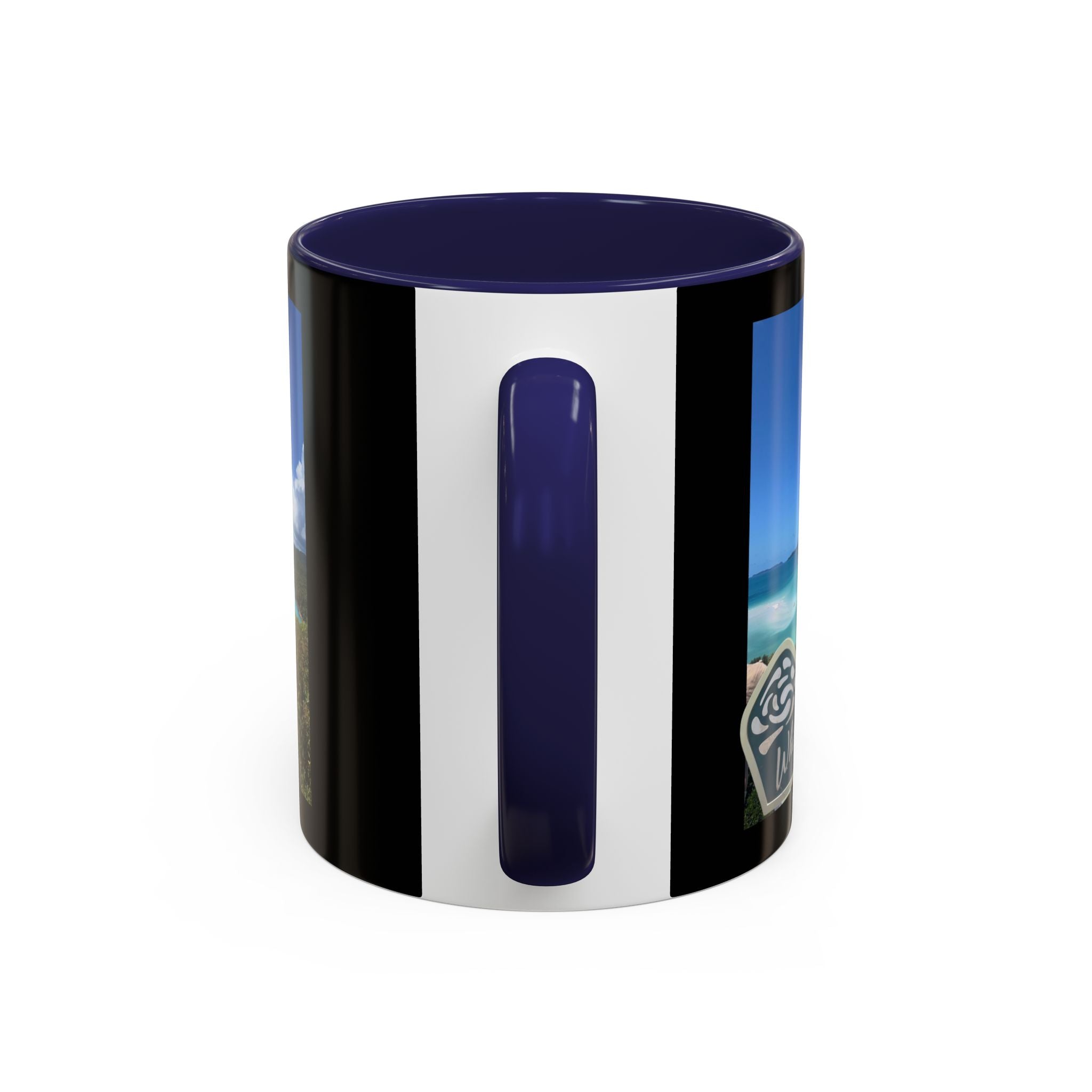 Copy of Copy of Copy of Copy of Copy of Copy of Blue Wave Accent Coffee Mug — Ocean Brushstroke Art (11/15oz)