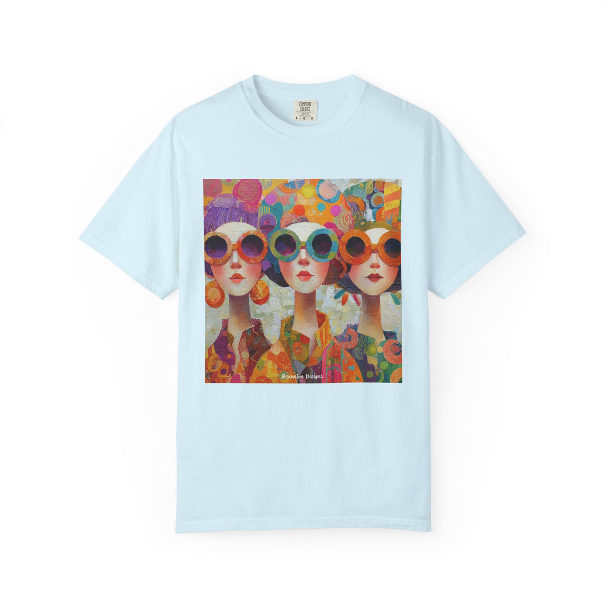 Retro Trio Art Tee — Colorful Vintage Sunglasses Graphic T‑Shirt