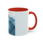 Blue Wave Accent Coffee Mug — Ocean Brushstroke Art (11/15oz)