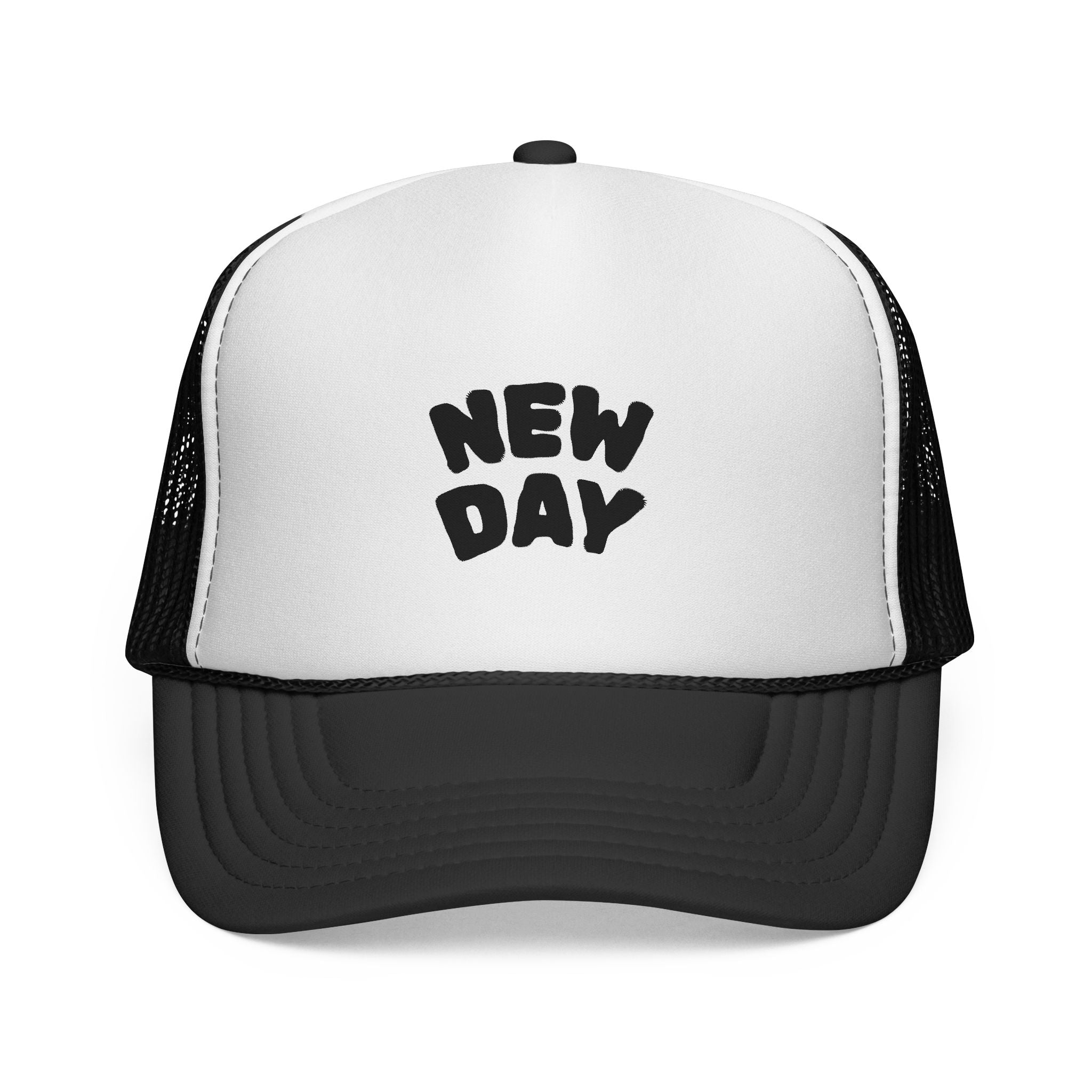 'New Day' Trucker Cap – Retro Casual Mesh Hat for Everyday Wear