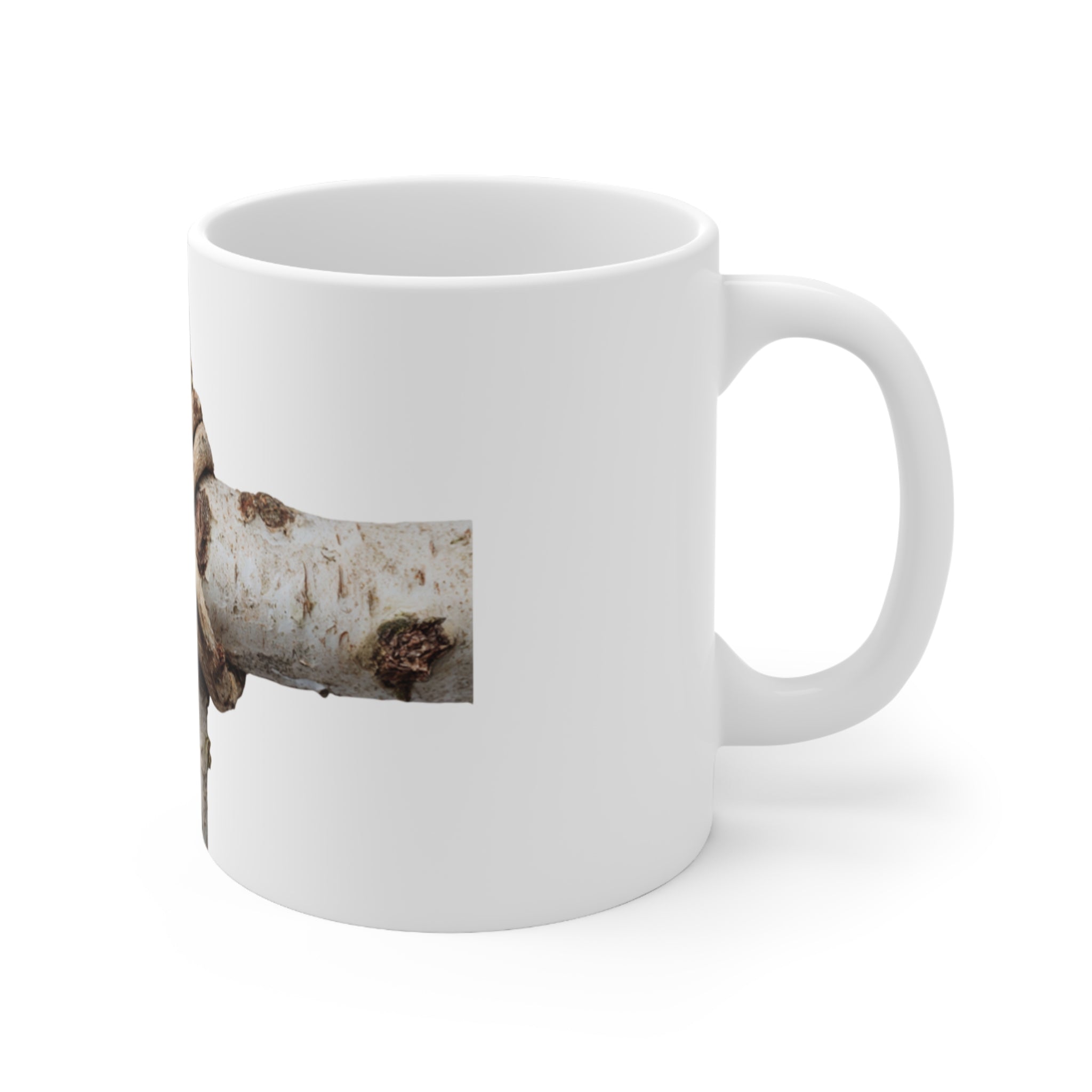 Symbolic Cross Branch Mug | Rustic Organic Art Coffee Cup | Minimalist Nature Photography | Thoughtful Botanical Gift | Unique Ceramic