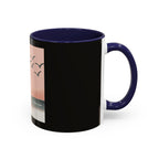 Surf Sunset Accent Coffee Mug — Beach Surfer Silhouette with Seagulls (11/15 oz)
