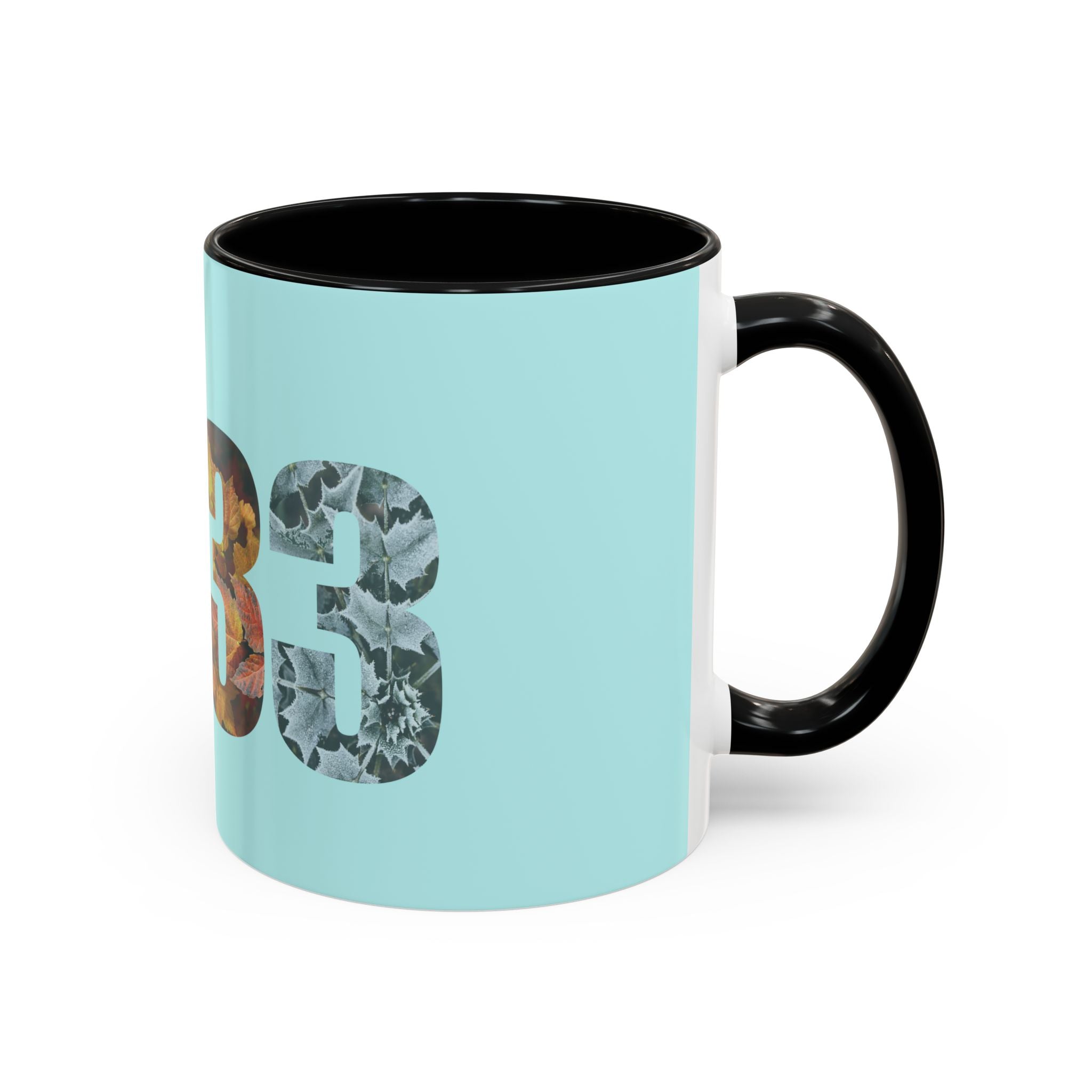 Tumbler Mug — Floral Number 33 Accent Coffee Mug (11/15oz)