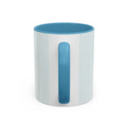 Blue Wave Accent Coffee Mug — Ocean Brushstroke Art (11/15oz)
