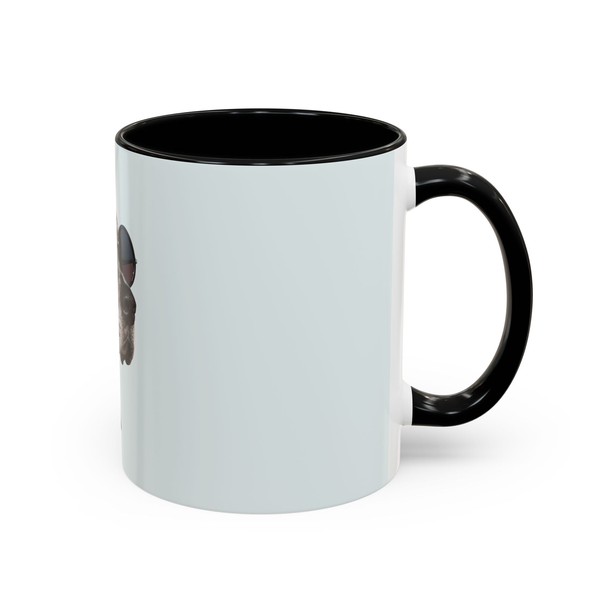 Retro Dog Coffee Mug — Chic Pup with Scarf & Sunglasses Accent Mug
