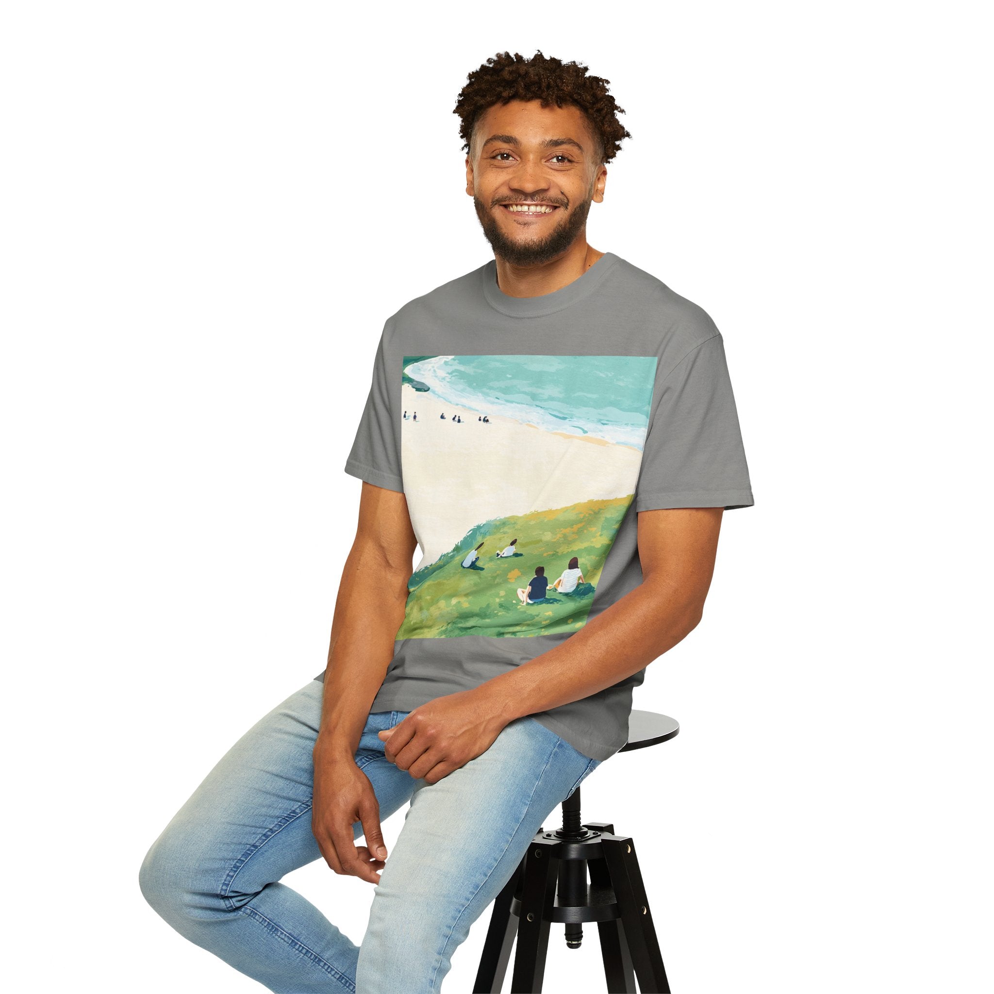 Coastal Picnic Beach Scene T-Shirt