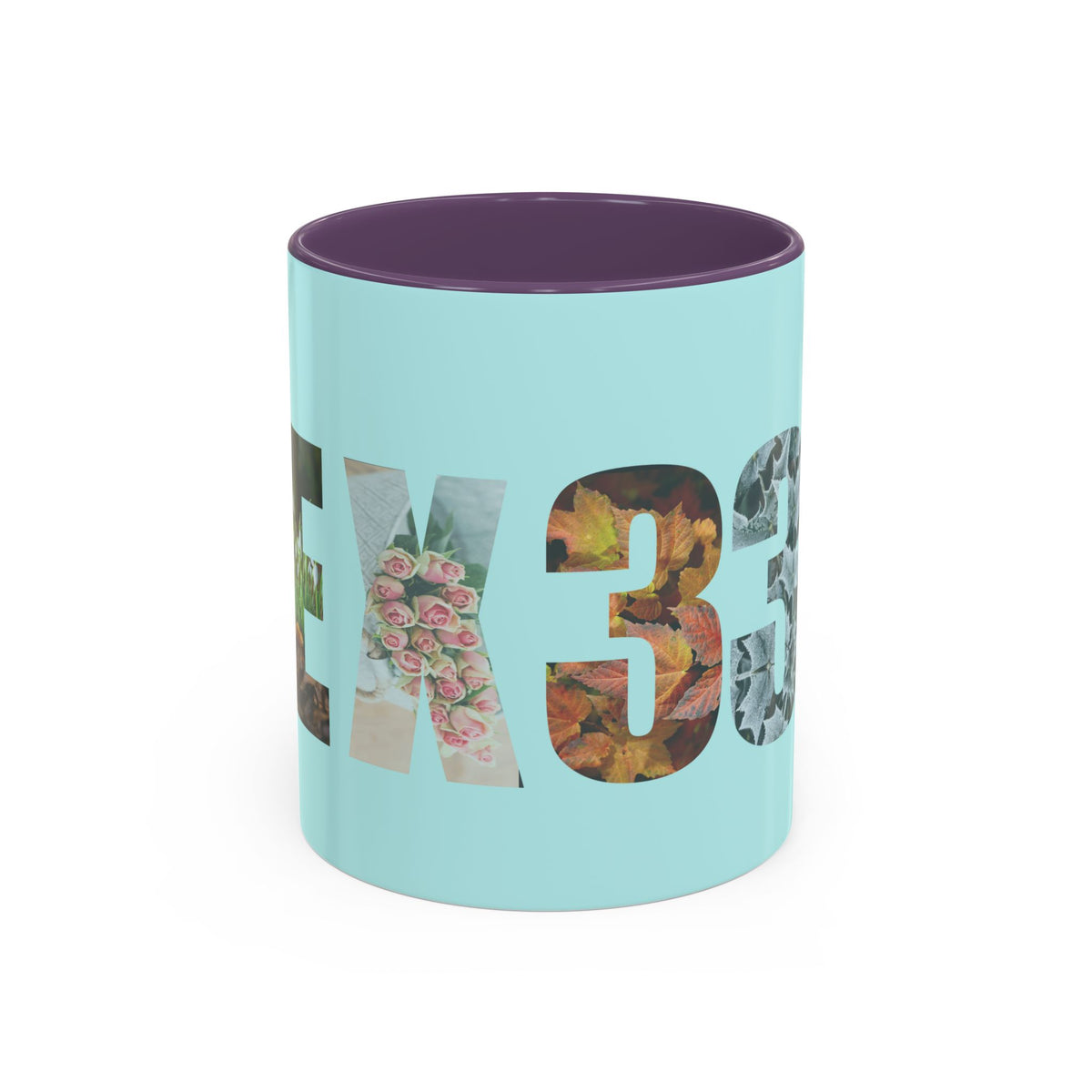 Tumbler Mug — Floral Number 33 Accent Coffee Mug (11/15oz)