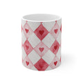 LOVE Heart Pattern Mug | Ceramic Coffee Cup 11oz 15oz