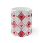 LOVE Heart Pattern Mug | Ceramic Coffee Cup 11oz 15oz