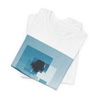 Blue Dreamscape Tee — Surreal Layered Silhouette T-Shirt