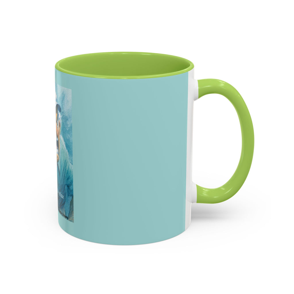 Funny Golf Mug – "I play golf to relax" Accent Coffee Mug (11/15oz)
