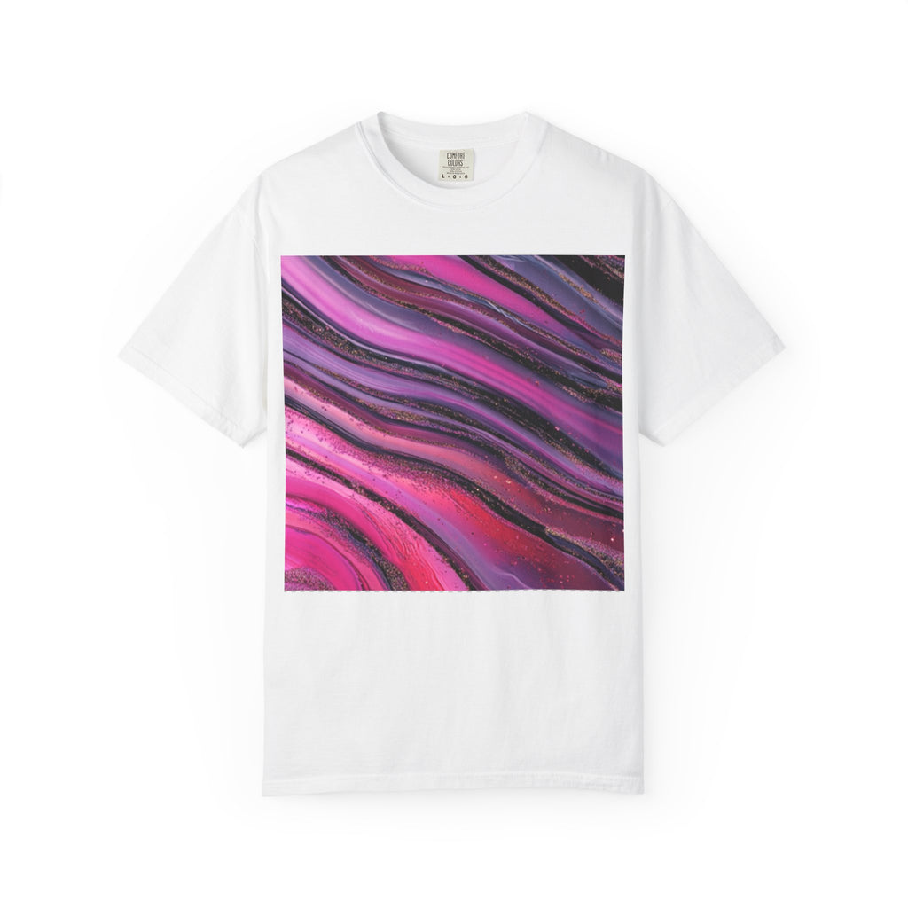 Colorful Abstract Art Tee for Art Lovers, Trendy Graphic T-Shirt, Unique Gift for Birthdays, Everyday Casual Wear, Stylish Cotton Shirt