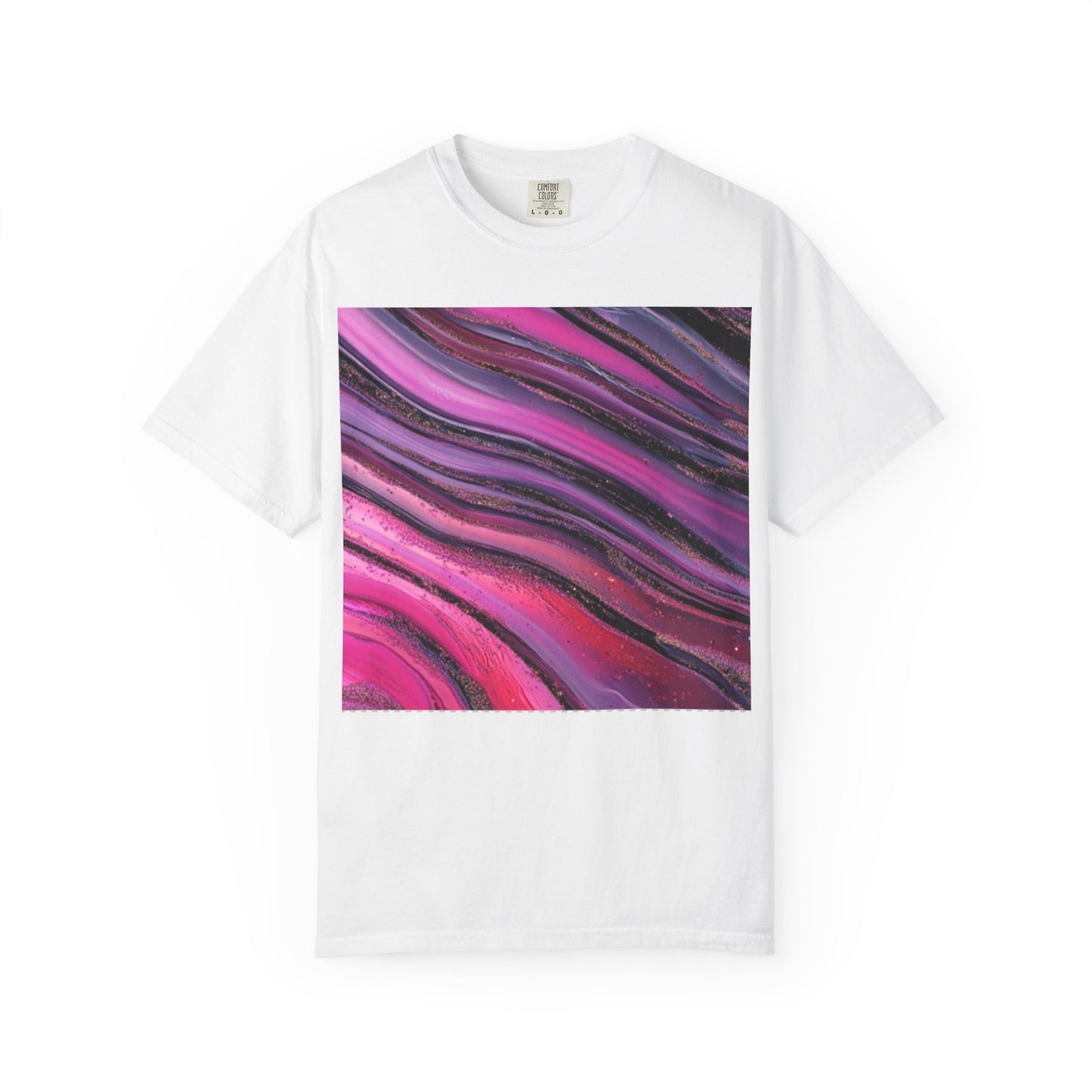 Colorful Abstract Art Tee for Art Lovers, Trendy Graphic T-Shirt, Unique Gift for Birthdays, Everyday Casual Wear, Stylish Cotton Shirt