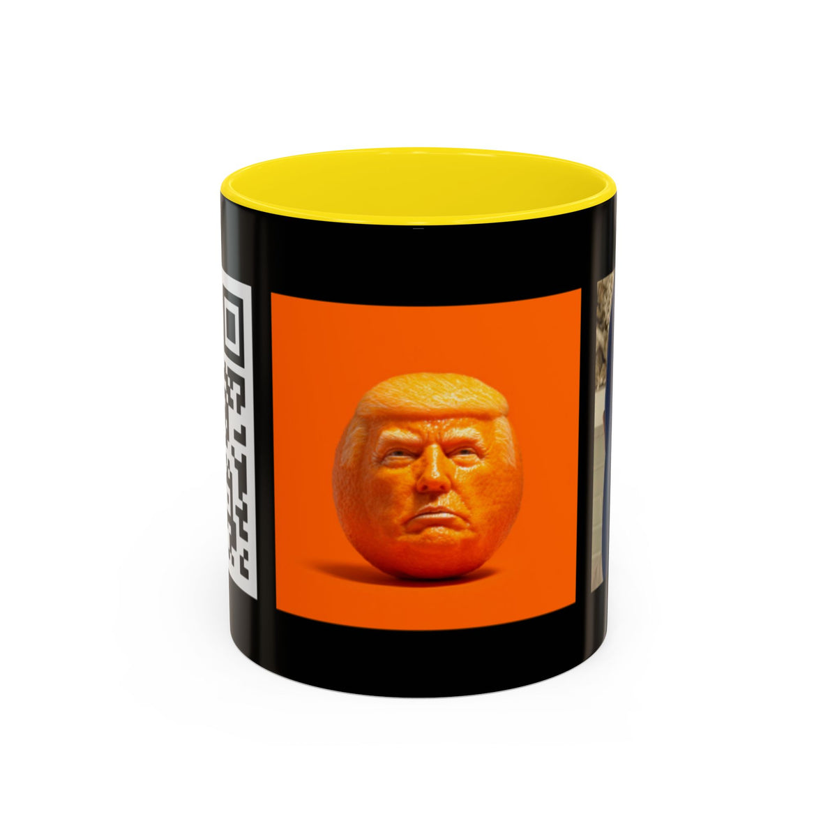 Political Satire Coffee Mug - Funny Anti-Trump Novelty Accent Mug -Free song with QR  Code