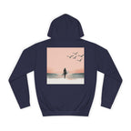 Surfer Silhouette Hoodie — Beach Sunset Graphic Pullover
