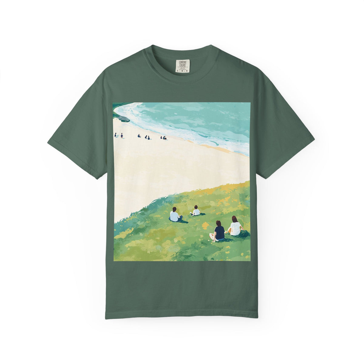 Coastal Picnic Beach Scene T-Shirt