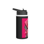On-Trend Dog with Sunnies and Scarf Stainless Steel Water Bottle | Pet Lover