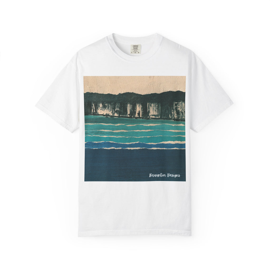 Surfer Art T-Shirt — Sunset Surfboard Painting Tee