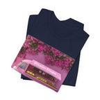 Pink Flower Truck T‑Shirt — Blossom Bakery Food Truck Graphic Tee