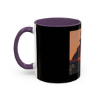 Sunset Guitarist Accent Coffee Mug — Silhouette Music Lover Gift