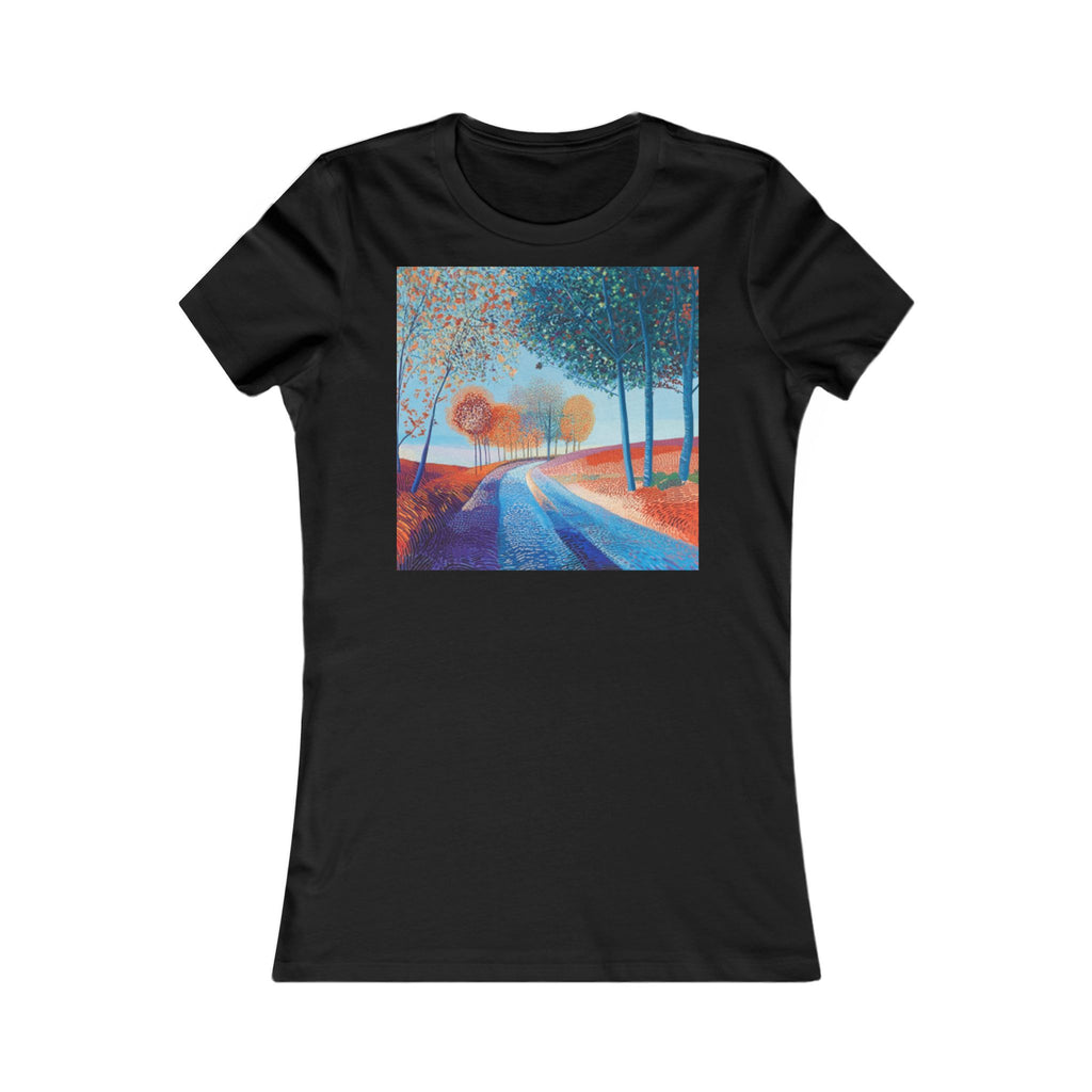 Colorful Scenic Women's Tee, Nature Lover T-Shirt, Casual Wear, Gift for Her, Art-Inspired Top, Bohemian Style Shirt