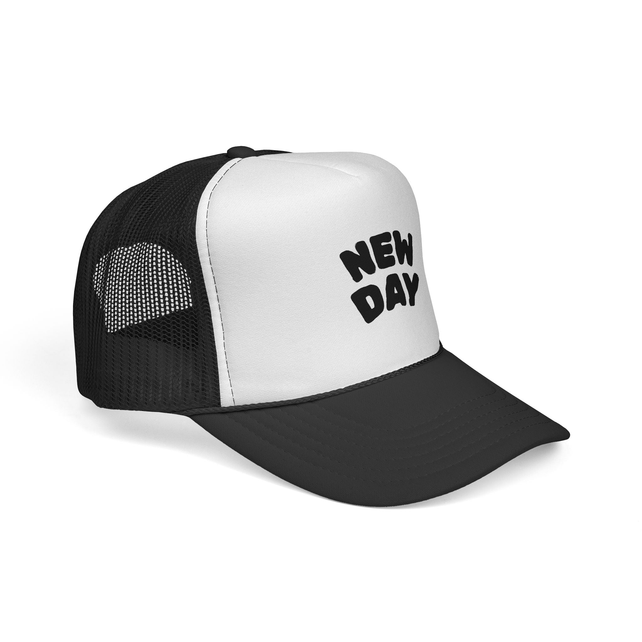 'New Day' Trucker Cap – Retro Casual Mesh Hat for Everyday Wear