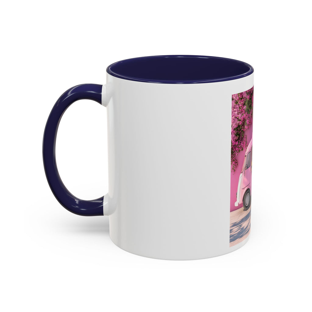 Pink Flower Food Truck Coffee Mug – Cute Accent 11/15oz