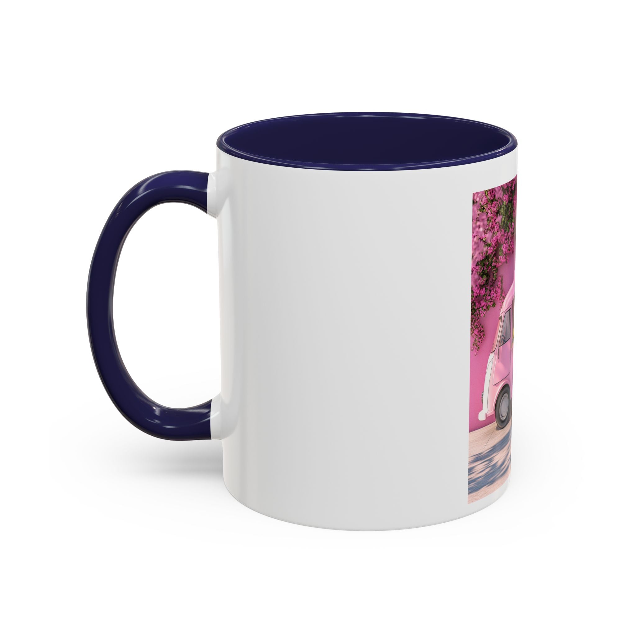 Pink Flower Food Truck Coffee Mug – Cute Accent 11/15oz
