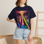 Colorful Face Portrait T-Shirt — Vivid Painted Face Art Tee