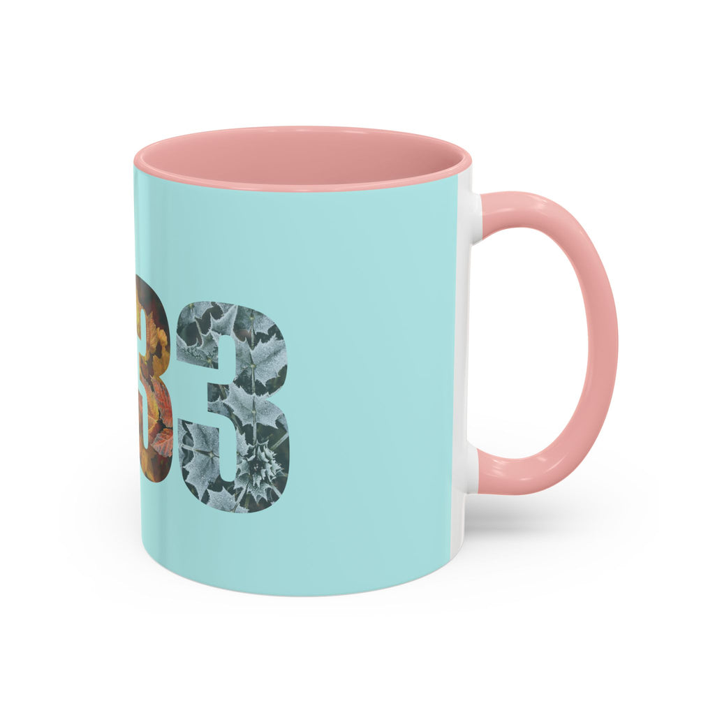 Tumbler Mug — Floral Number 33 Accent Coffee Mug (11/15oz)