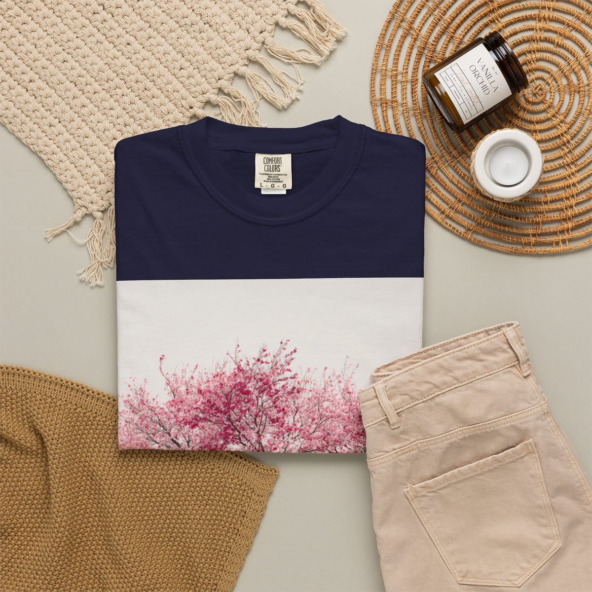 Cherry Blossom Tee — Pink Sakura Trees Graphic T-Shirt